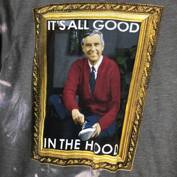 Mister Rogers Neighborhood Bleached Out Tee Shirt - Picture 2 of 6
